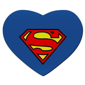 Superman vintage, Mousepad heart 23x20cm