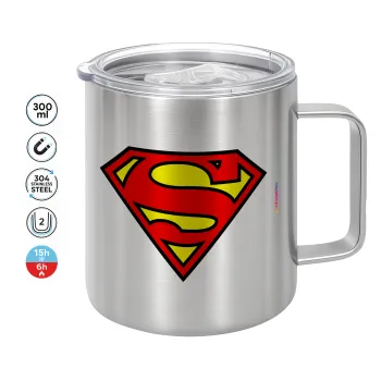 Superman vintage, Mug Stainless steel double wall 300ml