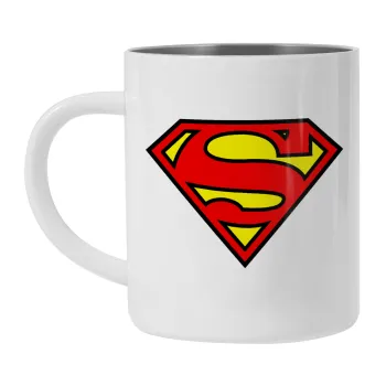 Superman vintage, Mug Stainless steel double wall 300ml