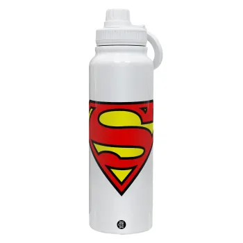 Superman vintage, Θερμός 1L Ανοξείδωτο με Βάση Κινητού & Διπλά Τοιχώματα