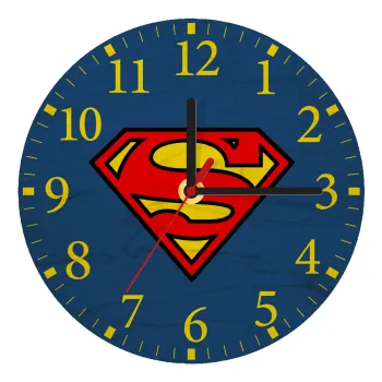 Superman vintage, Ρολόι τοίχου ξύλινο plywood (20cm)
