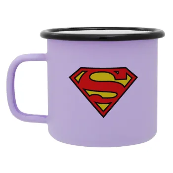Superman vintage, Κούπα Μεταλλική εμαγιέ ΜΑΤ Light Pastel Purple 360ml