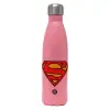 Μεταλλικό παγούρι θερμός Ροζ Ματ (Stainless steel), διπλού τοιχώματος, 500ml
