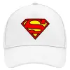 Καπέλο Ενηλίκων Baseball, Drill, Λευκό (100% ΒΑΜΒΑΚΕΡΟ, ΕΝΗΛΙΚΩΝ, UNISEX, ONE SIZE)