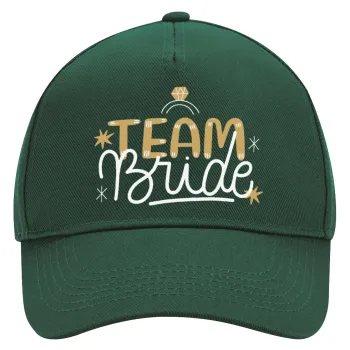 Team Bride Ruby, Adult Ultimate Hat GREEN, (100% COTTON DRILL, ADULT, UNISEX, ONE SIZE)