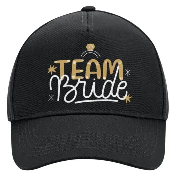 Team Bride Ruby, Adult Ultimate Hat BLACK, (100% COTTON DRILL, ADULT, UNISEX, ONE SIZE)