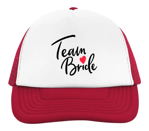 Team Bride red heart — 2
