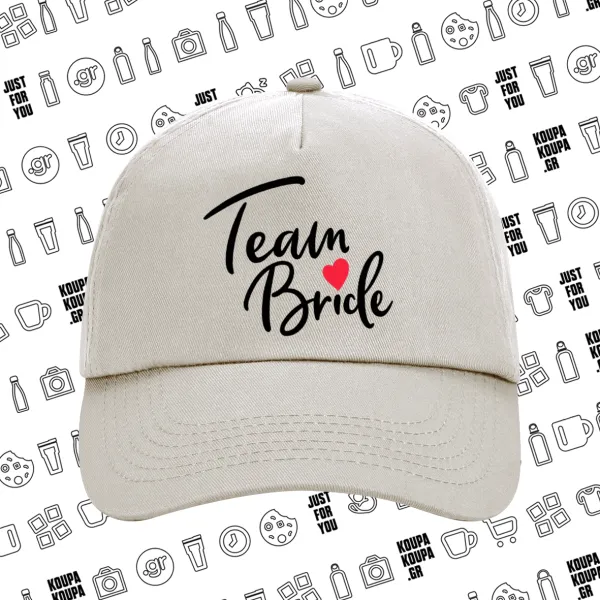 Team Bride red heart — 2