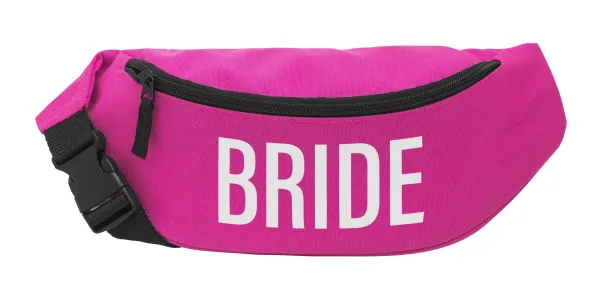 BRIDE — Unisex waist bag (banana) in PINK color with 2 pockets
