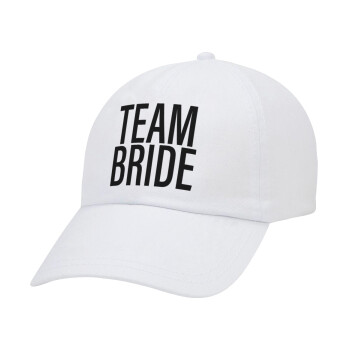 TEAM BRIDE, Καπέλο Ενηλίκων Baseball Λευκό 5-φύλλο (POLYESTER, ΕΝΗΛΙΚΩΝ, UNISEX, ONE SIZE)