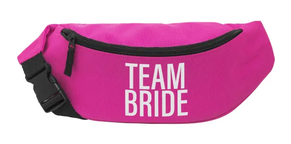 TEAM BRIDE — Unisex waist bag (banana) in PINK color with 2 pockets