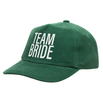 TEAM BRIDE, Children's Baseball Cap, 100% Cotton Drill, GREEN (COTTON, CHILDREN'S, ONE SIZE)
