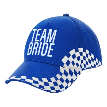 TEAM BRIDE, Καπέλο Ενηλίκων Ultimate ΜΠΛΕ RACING, (100% ΒΑΜΒΑΚΕΡΟ DRILL, ΕΝΗΛΙΚΩΝ, UNISEX, ONE SIZE)