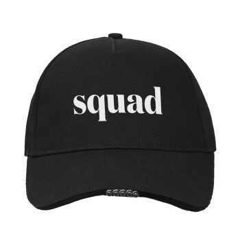 Squad display, Καπέλο Εργασίας & Δραστηριοτήτων με LED Φως - Ιδανικό για Νύχτα & Χαμηλό Φωτισμό (100% ΒΑΜΒΑΚΕΡΟ, ΕΝΗΛΙΚΩΝ, UNISEX)