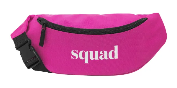 Squad display — Unisex waist bag (banana) in PINK color with 2 pockets