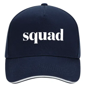 Squad display, DRILL Καπέλο Ενηλίκων Ultimate ΜΠΛΕ/ΛΕΥΚΟ, (100% ΒΑΜΒΑΚΕΡΟ, ΕΝΗΛΙΚΩΝ, UNISEX, ONE SIZE)