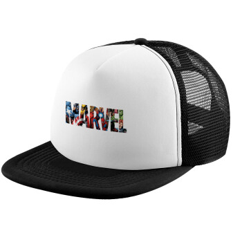 MARVEL characters, Καπέλο Soft Trucker με Δίχτυ Black/White 