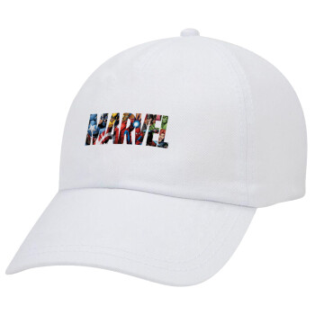 MARVEL characters, Καπέλο Baseball Λευκό (5-φύλλο, unisex)