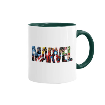 MARVEL characters, Mug colored green, ceramic, 330ml