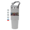 ΓΚΡΙ χρώματος Θερμός Ανοξείδωτο 890ml (30oz) με χερούλι