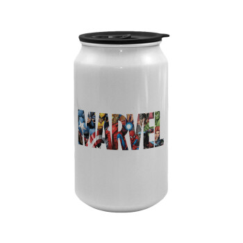 MARVEL characters, Κούπα ταξιδιού μεταλλική με καπάκι (tin-can) 500ml