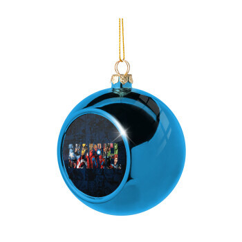 MARVEL characters, Χριστουγεννιάτικη μπάλα δένδρου Μπλε 8cm