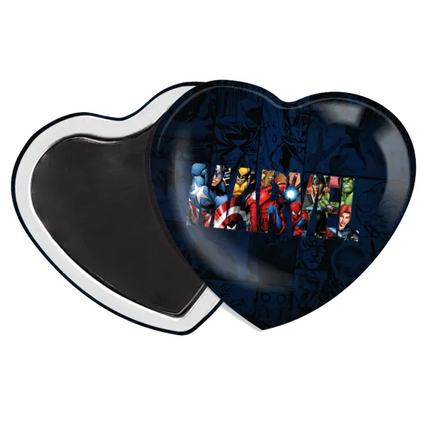 MARVEL characters — Μαγνητάκι καρδιά (57x52mm)