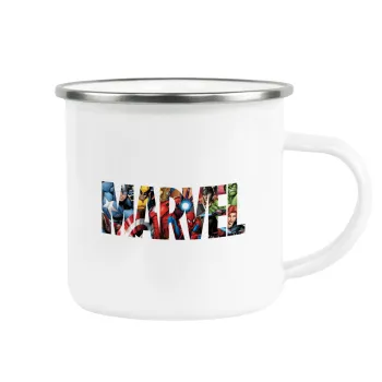 MARVEL characters, Metallic enamel cup white 360ml