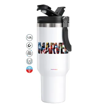 MARVEL characters, Mega Tumbler με καπάκι, διπλού τοιχώματος (θερμό) 1,2L