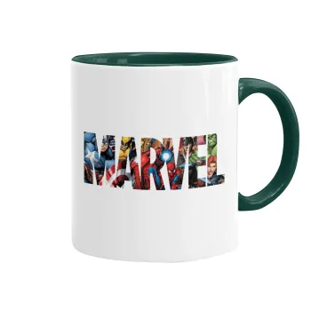 MARVEL characters, Mug colored green, ceramic, 330ml