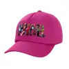 Adult Baseball Cap, 100% Cotton, Purple (COTTON, ADULT, UNISEX, ONE SIZE)