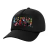 Adult Baseball Cap, 100% Cotton, Black (COTTON, ADULT, UNISEX, ONE SIZE)