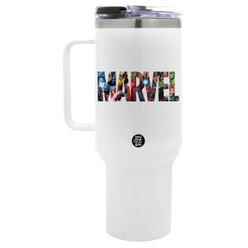 MARVEL characters, Mega Tumbler με καπάκι, διπλού τοιχώματος (θερμό) 1,2L
