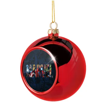 MARVEL characters, Christmas tree ball Red 8cm
