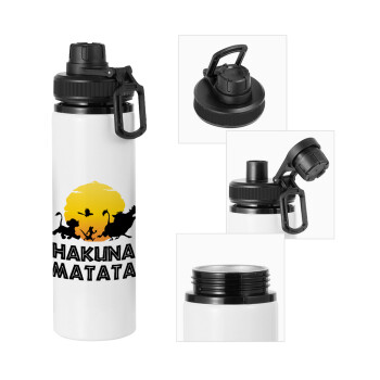 Hakuna Matata, Μεταλλικό παγούρι νερού με καπάκι ασφαλείας, αλουμινίου 850ml