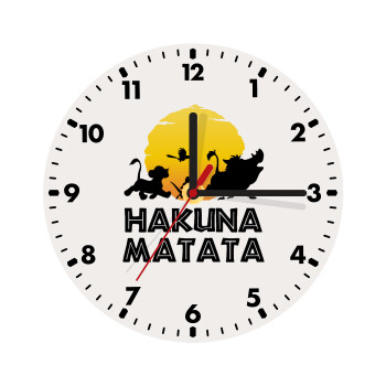 Hakuna Matata, Wooden wall clock (20cm)