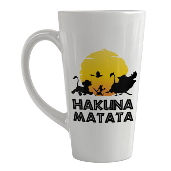 Hakuna Matata, Κούπα κωνική Latte Μεγάλη, κεραμική, 450ml