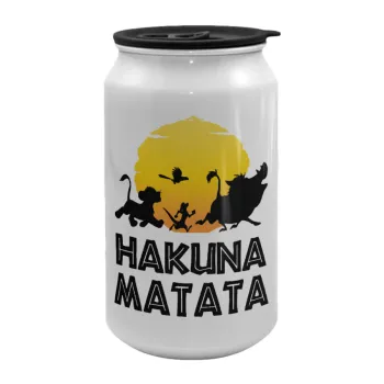 Hakuna Matata, Κούπα ταξιδιού μεταλλική με καπάκι (tin-can) 500ml