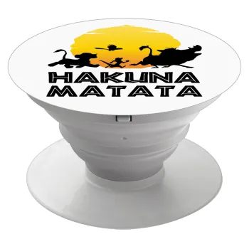 Hakuna Matata, Phone Holders Stand  Λευκό Βάση Στήριξης Κινητού στο Χέρι