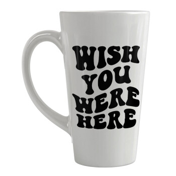 Wish you were here, Κούπα κωνική Latte Μεγάλη, κεραμική, 450ml