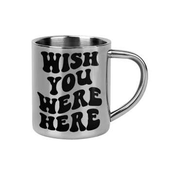 Wish you were here, Mug Stainless steel double wall 300ml