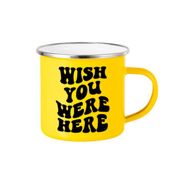 Wish you were here, Yellow Enamel Metallic Cup 360ml
