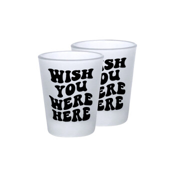 Wish you were here, Σφηνοπότηρα γυάλινα 45ml του πάγου (2 τεμάχια)