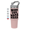 Pink color, 890ml (30oz) stainless Steel Tumbler with Handle