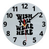 Ρολόι τοίχου γυάλινο (20cm)