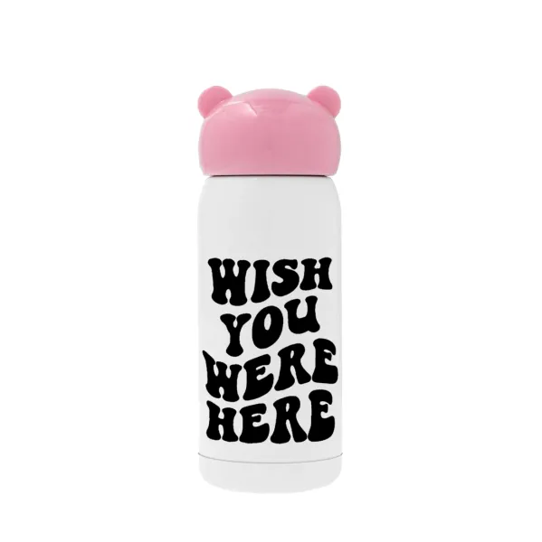 Wish you were here — Ροζ ανοξείδωτο παγούρι θερμό (Stainless steel), 320ml
