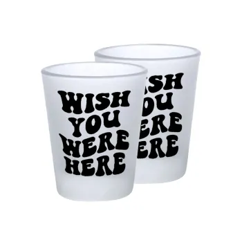 Wish you were here, Σφηνοπότηρα γυάλινα 45ml του πάγου (2 τεμάχια)