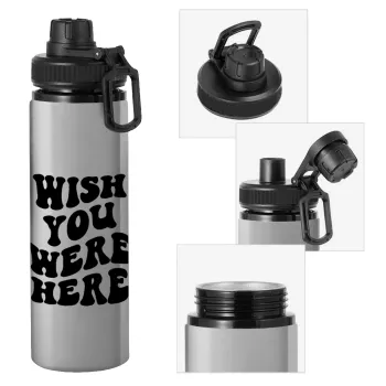 Wish you were here, Μεταλλικό παγούρι νερού με καπάκι ασφαλείας, αλουμινίου 850ml