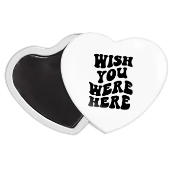Wish you were here, Μαγνητάκι καρδιά (57x52mm)