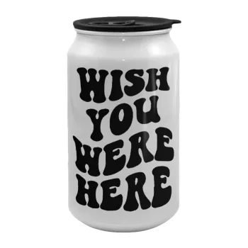 Wish you were here, Κούπα ταξιδιού μεταλλική με καπάκι (tin-can) 500ml